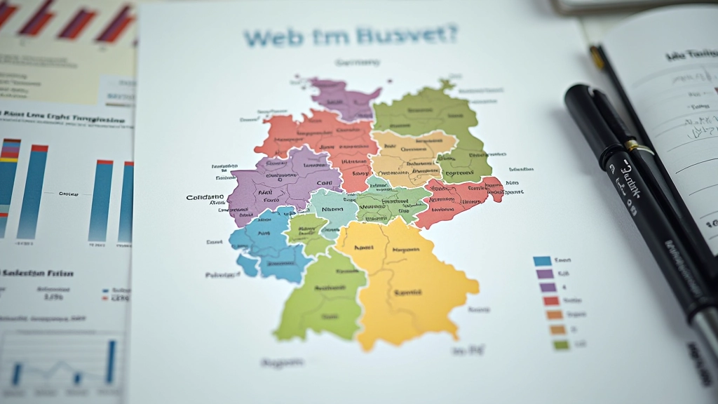 Deutschlandkarte mit Arbeitslosenquoten nach Bundesländern und regionalen Unterschieden farblich dargestellt