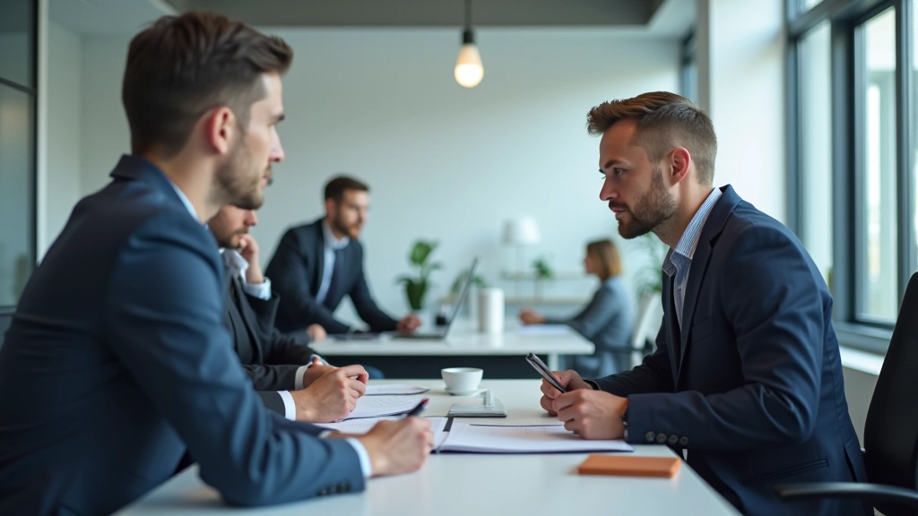 Team bei Diskussion über Arbeitsmarktdaten